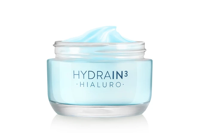 DERMEDIC HYDRAIN 3 HIALURO krem-żel ultranawilżający 50 ml, słoik otwarty.jpg