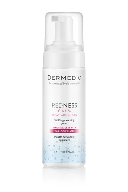 DERMEDIC REDNESS CALM kojąca pianka oczyszczająca 170ml.jpg