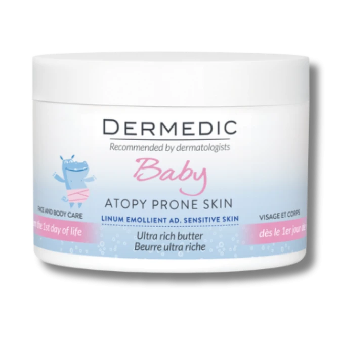 DERMEDIC LINUM EMOLIENT BABY Masło Intensywnie Natłuszczające - 225 ml