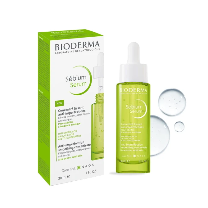 BIODERMA Sébium Wygładzające Serum Przeciwstarzeniowe Redukujące Niedoskonałości - 30ml