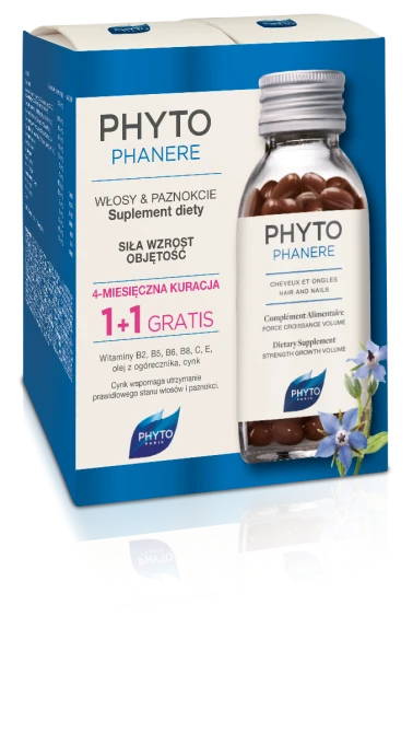 PHYTOPHANERE Mocne Włosy i Paznokcie Duopak - 240 Kapsułek (120+120 Gratis!)
