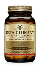 SOLGAR BETA GLUKANY Pomocne w rekonwalescencji, poprawiają odporność organizmu 60 tabletek