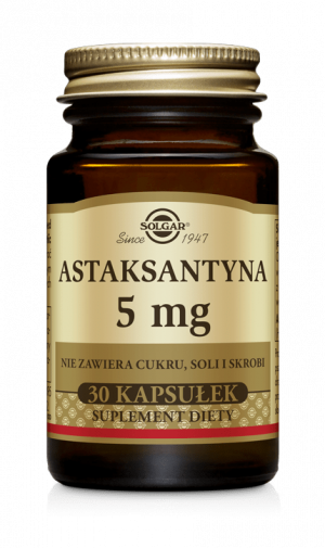 SOLGAR Astaksantyna 5mg Naturalny Pigment Karoteinowy - 30 Kapsułek