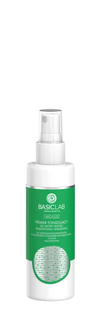 BASICLAB Primer Tonizujący Do Skóry Tłustej, Trądzikowej i Wrażliwej - 150ml