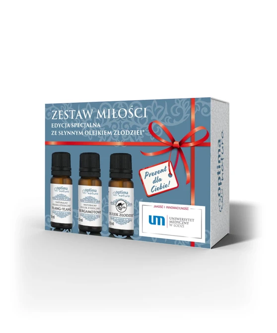 OPTIMA NATURA Zestaw Miłości Naturalne Olejki Eteryczne - 3x10ml