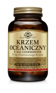 SOLGAR KRZEM OCEANICZNY Dla wsparcia zdrowej skóry i włosów oraz zwiększenia produkcji kolagenu 50 kapsułek