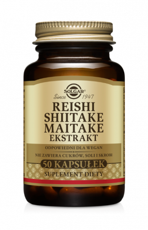 SOLGAR Reishi Shiitake Maitake Ekstrakty - 50 Kapsułek