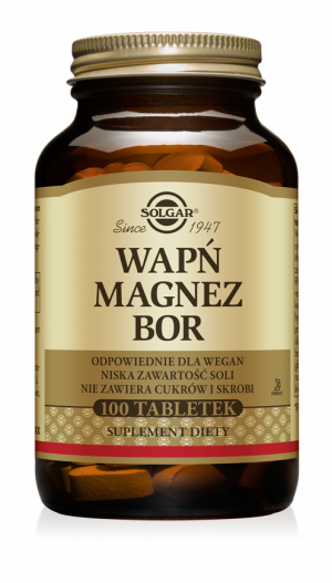 SOLGAR Wapń Magnez Bor - 100 Tabletek