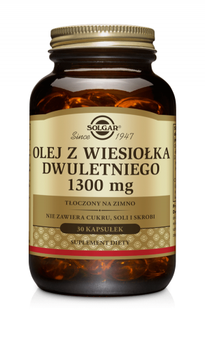 SOLGAR Olej Z Wiesiołka Dwuletniego 1300mg - 30 Kapsułek