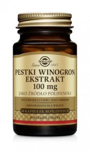 SOLGAR Ekstrakt Z Pestek Winogron 100 mg - 30 Kapsułek