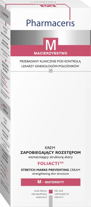 PHARMACERIS M FOLIACTI Krem Zapobiegający Rozstępom Wzmacniający Strukturę Skóry - 150ml