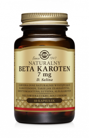 SOLGAR Beta Karoten Naturalny 7 mg - 60 Kapsułek