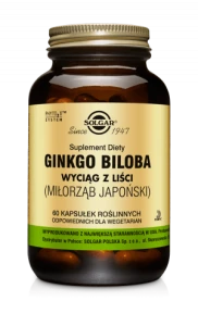 SOLGAR MILORZĄB JAPOŃSKI Wspomaga krążenie obwodowe, pozytywnie wpływa na funkcjonowanie oczu i uszu 60 kapsułek