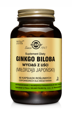 SOLGAR Miłorząb Japoński - 60 Kapsułek