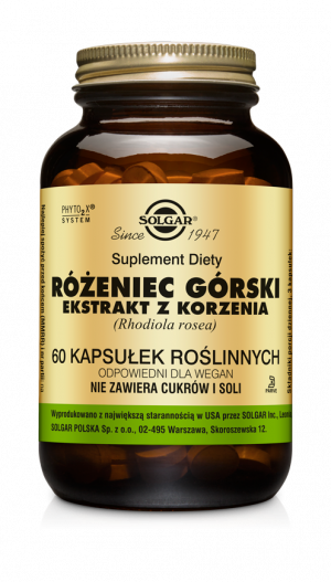SOLGAR Rhodiola Różeniec Górski - 60 Kapsułek