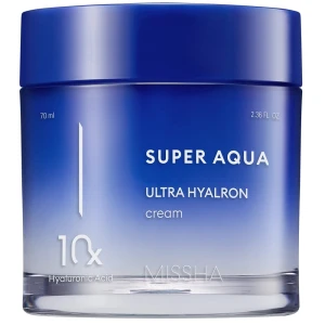 Missha Super Aqua Ultra Hyalron Cream nawilżający krem z kwasem hialuronowym 70ml