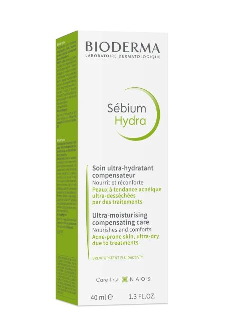 BIODERMA SEBIUM HYDRA Nawilżający Krem Do Skóry Tłustej i Ze Skłonnością Do Trądziku - 40 ml