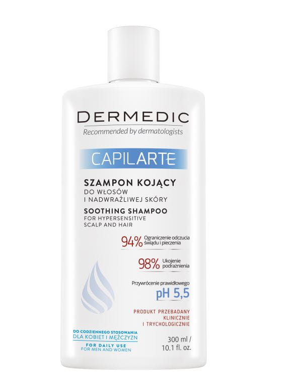 DERMEDIC CAPILARTE Szampon Kojący Do Włosów i Nadwrażliwej Skóry