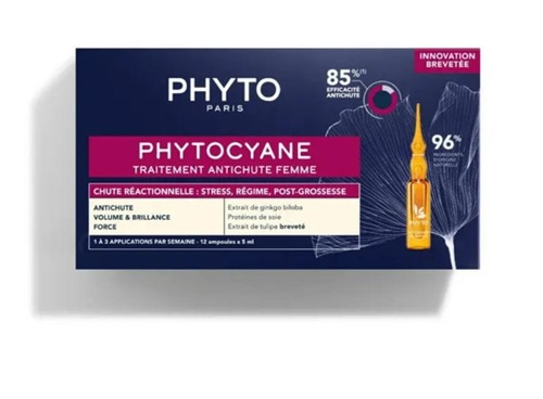 PHYTO Kuracja Przeciw Wypadaniu Włosów Dla Kobiet - 12 fiolek x 5 ml
