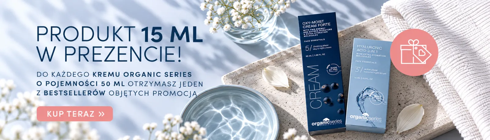organic series gratis krem 15ml