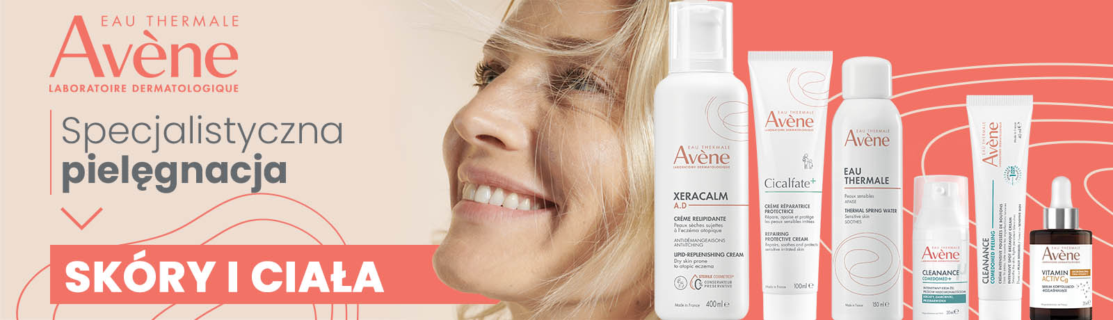 Avene - specjalistyczna pielęgnacja skóry i ciała