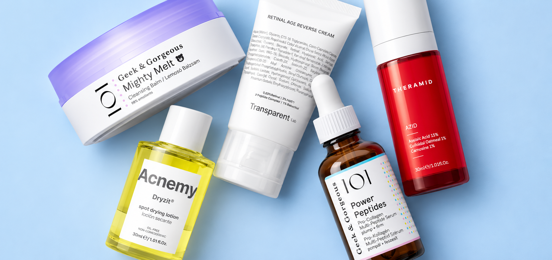 Dermokosmetyki nowej generacji w Drogerii Dr Zdrowie – Theramid, Geek & Gorgeous, Transparent Lab i Acnemy
